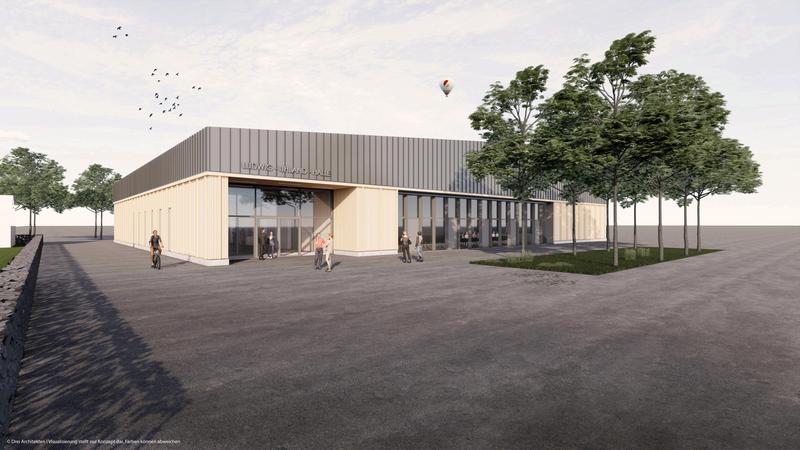 Visualisierung Neubau Ludwig-Uhland-Halle